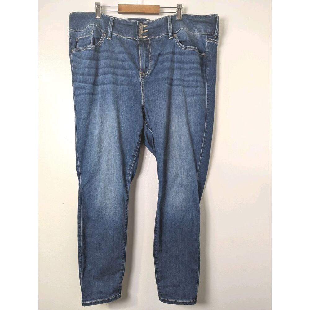 Torrid Denim Jeans Size 22S Short 3 Button Closure Stretch High Rise Jeggings